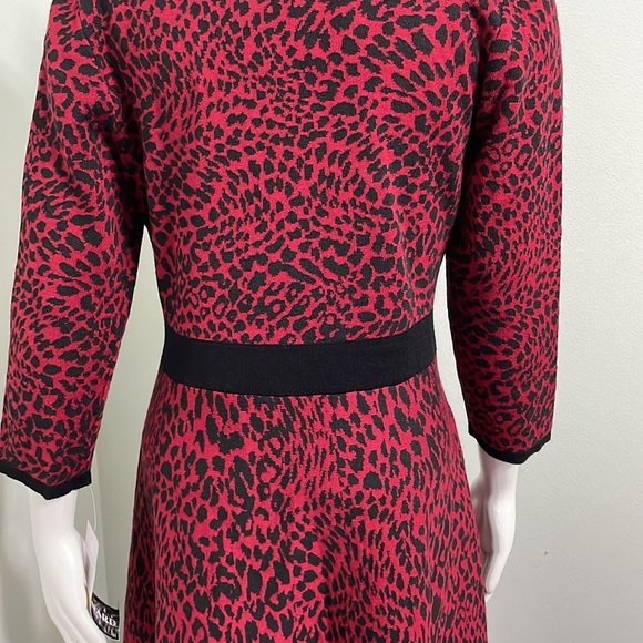 Nina Leonard leopard print knit dress NWT - Picture 7 of 9